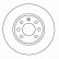Disco de freno 15929 ABS