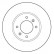 Disco de freno 15959 ABS
