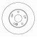Disco de freno 16110 ABS
