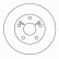 Disco de freno 16158 ABS