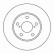 Disco de freno 16245 ABS