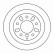 Disco de freno 16523 ABS