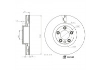 Disco de freno 172941 FEBI