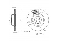Disco de freno 173011 FEBI