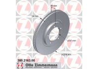 Disco de freno 380.2163.00 Zimmermann
