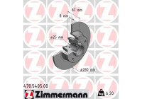Disco de freno 470.5405.00 Zimmermann
