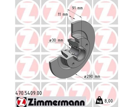 Disco de freno 470.5409.00 Zimmermann