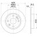 Disco de freno 50254 8DD 355 106-471 Hella
