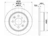 Disco de freno 51106 8DD 355 103-111 Hella