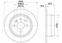 Disco de freno 52408 8DD 355 102-731 Hella
