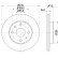 Disco de freno 54291 8DD 355 110-701 Hella