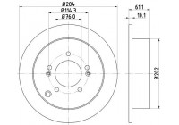 Disco de freno 54340 8DD 355 111-421 Hella