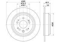 Disco de freno 54951 8DD 355 116-111 Hella