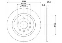 Disco de freno 8DD 355 107-001 Hella
