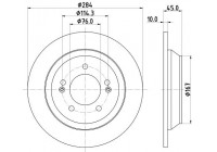 Disco de freno 8DD 355 120-471 Hella