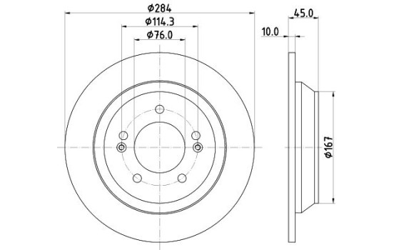 Disco de freno 8DD 355 120-471 Hella