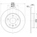 Disco de freno 8DD 355 122-821 Hella