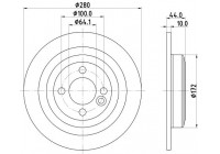 Disco de freno 8DD 355 122-971 Hella