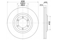 Disco de freno 8DD 355 125-231 Hella