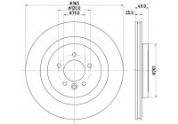 Disco de freno 8DD 355 126-641 Hella