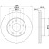Disco de freno 8DD 355 127-821 Hella
