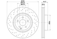 Disco de freno 8DD 355 128-871 Hella