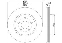 Disco de freno 8DD 355 129-051 Hella