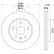 Disco de freno 8DD 355 129-081 Hella