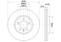 Disco de freno 8DD 355 132-891 Hella