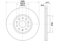 Disco de freno 8DD 355 134-611 Hella