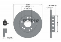 Disco de freno 92027403 Textar