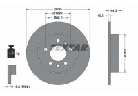 Disco de freno 92065100 Textar