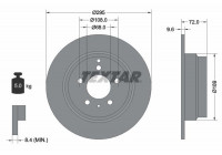 Disco de freno 92066803 Textar