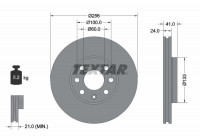 Disco de freno 92091803 Textar