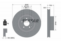 Disco de freno 92099205 Textar
