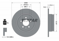 Disco de freno 92103500 Textar