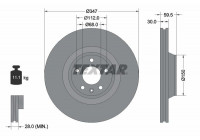 Disco de freno 92132405 Textar