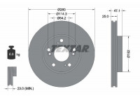 Disco de freno 92146603 Textar