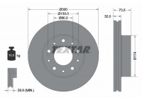 Disco de freno 92157303 Textar