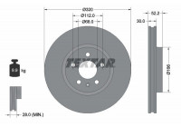 Disco de freno 92160005 Textar