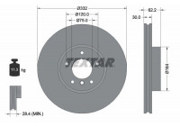 Disco de freno 92160805 Textar
