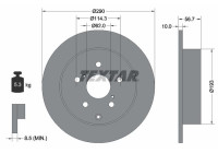 Disco de freno 92164803 Textar