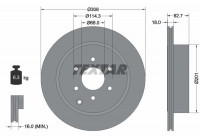 Disco de freno 92181603 Textar