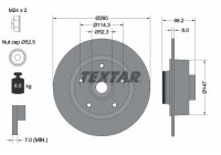 Disco de freno 92195903 Textar