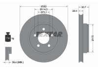 Disco de freno 92203303 Textar