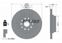 Disco de freno 92224403 Textar