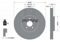 Disco de freno 92238205 Textar