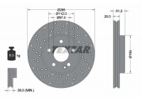 Disco de freno 92257505 Textar
