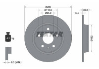 Disco de freno 92354503 Textar