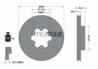 Disco de freno 93240600 Textar